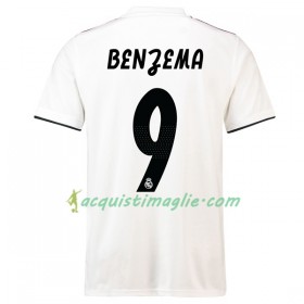 Divisa di Calcio Real Madrid Benzema 9 Prima 2018/2019